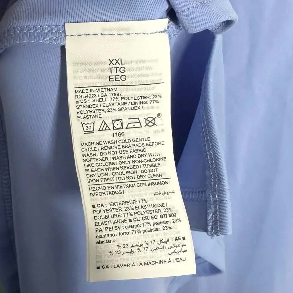 Old Navy Powersoft Cami Athletic Dress Skort Light Blue Size XXL NEW NWT - Picture 10 of 11